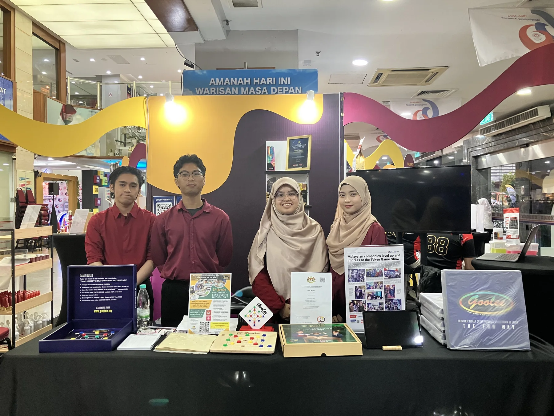 Goolee exhibition booth team at Perak Gen Showcase 2026